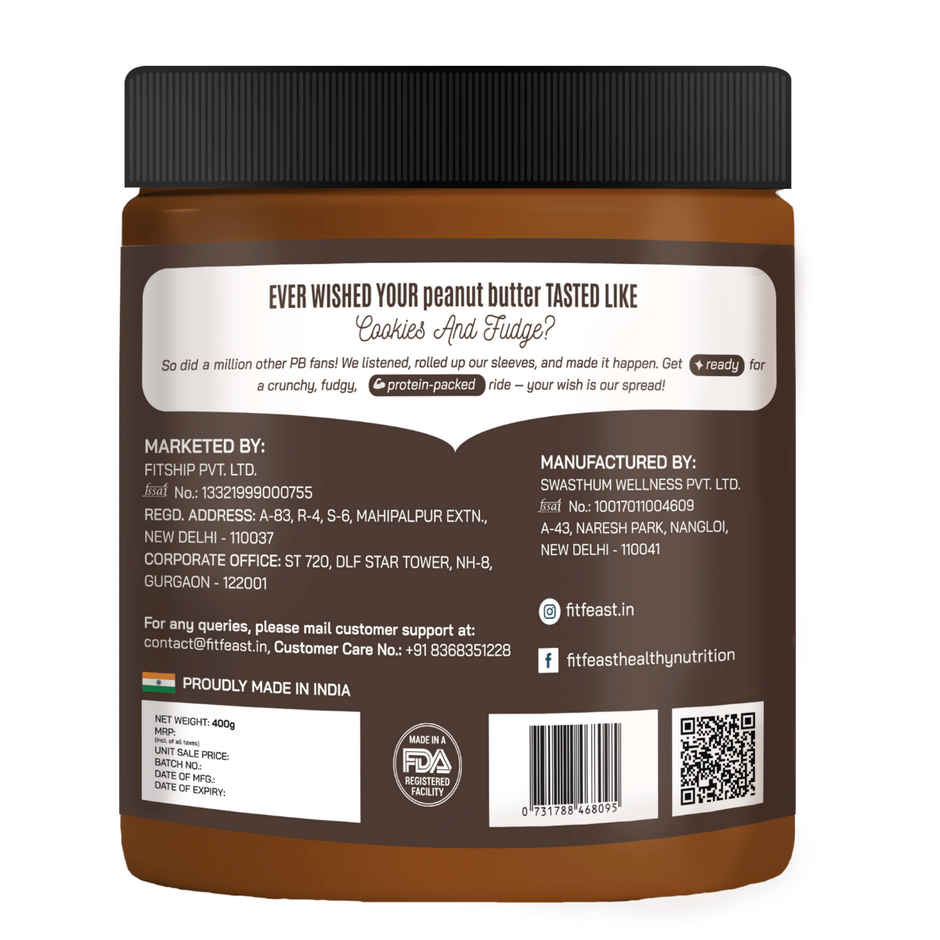 FitFeast Cookie Fudge Peanut Butter