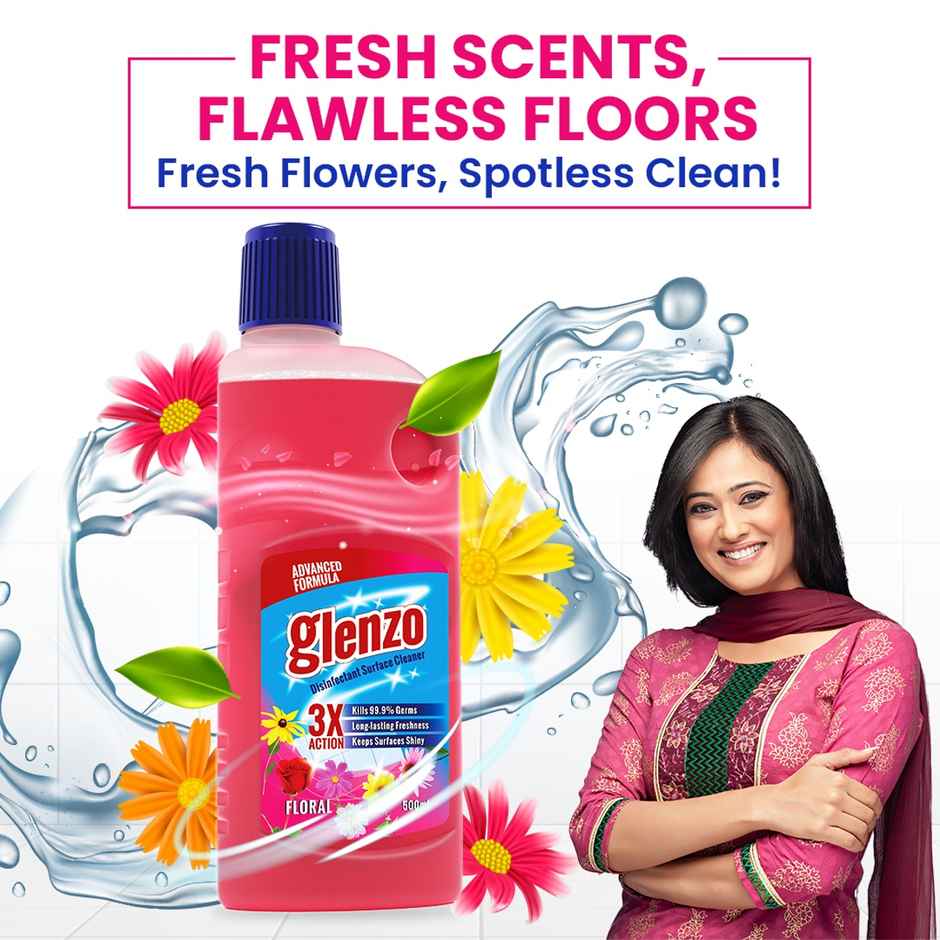 Glenzo Floral Floor & Surface Cleaner