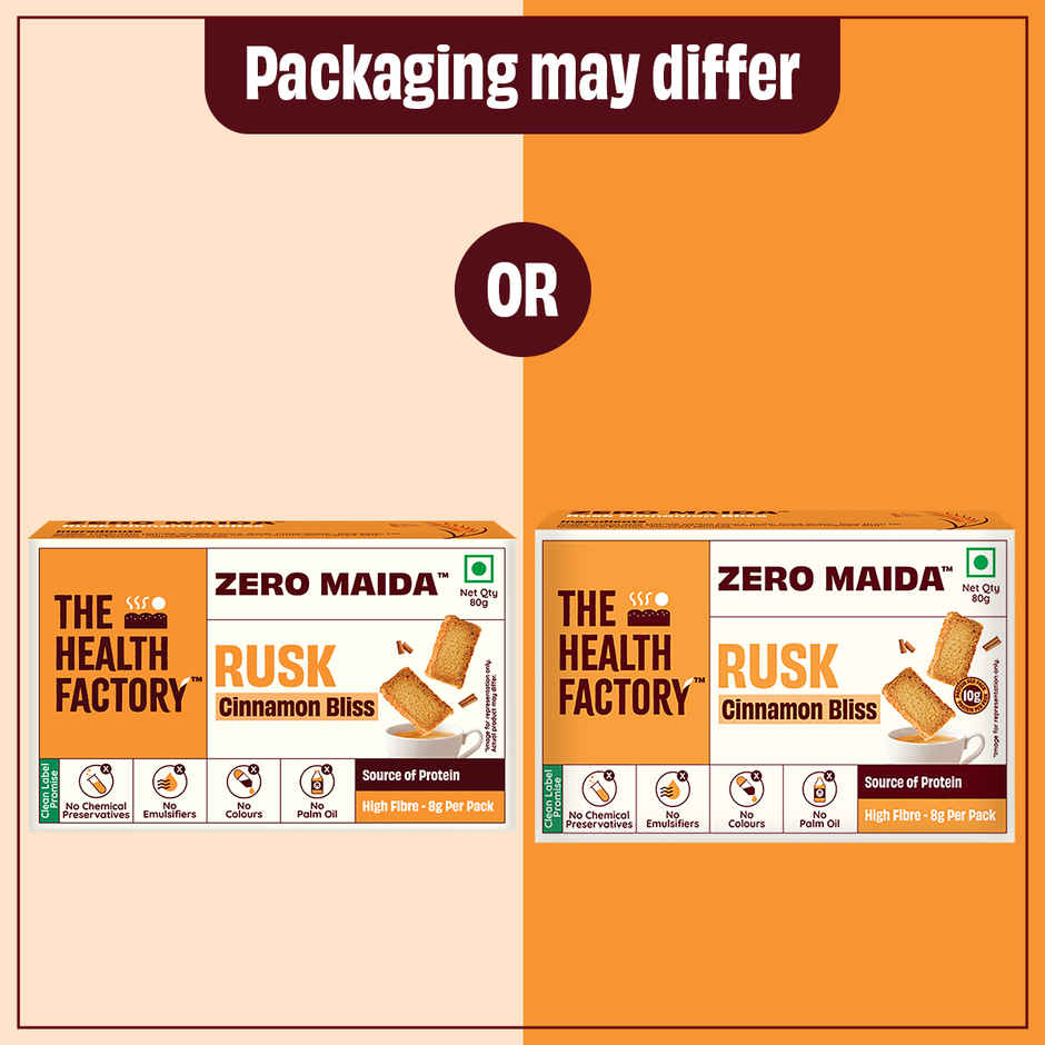 The Health Factory Zero Maida Rusk - Cinnamon Bliss Rusk