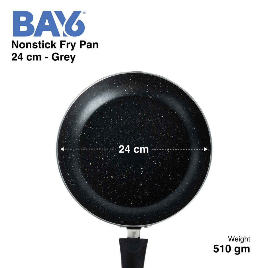 BAY6 Nonstick Fry Pan | 24 cm - Grey