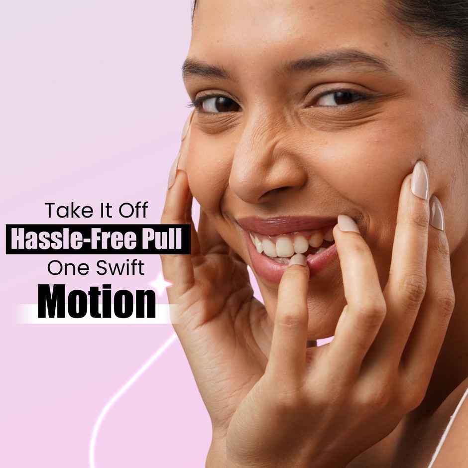 Sanfe Instant Stick On Nails - Classic Coffee | Press On Nails Kit | Artificial Nails Set