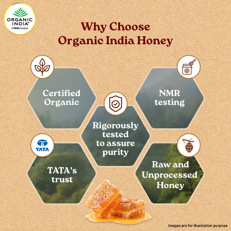 A TATA Product - Organic India Himalayan Multi Floral Honey | Rich in Nutrients | Antioxidants