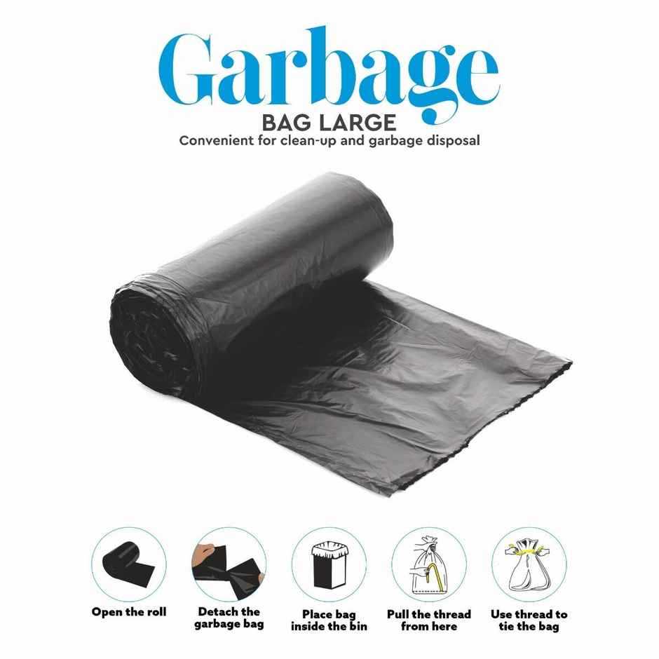 PROCLEAN Garbage Bag Large Size | Black - 24 X 32 in