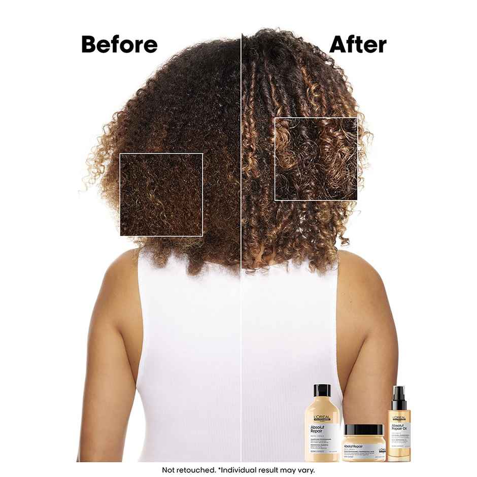 L'Oréal Professionnel Absolut Repair Shampoo For Dry and Damaged Hair With Wheat Protein