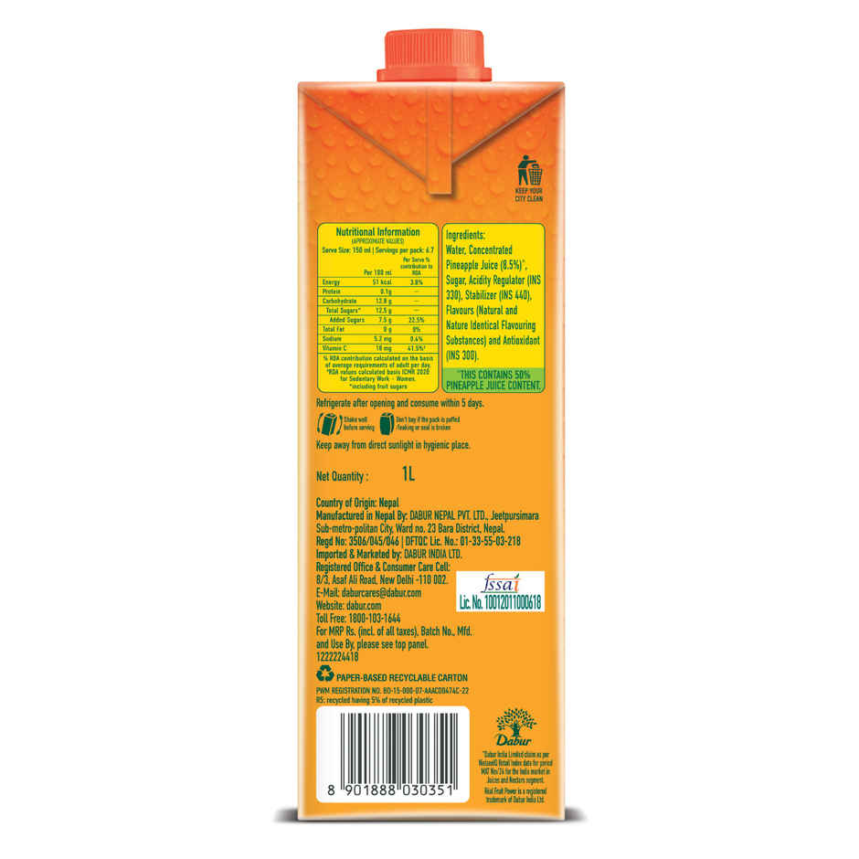 Dabur Real Fruit Power Pineapple Fruit Juice