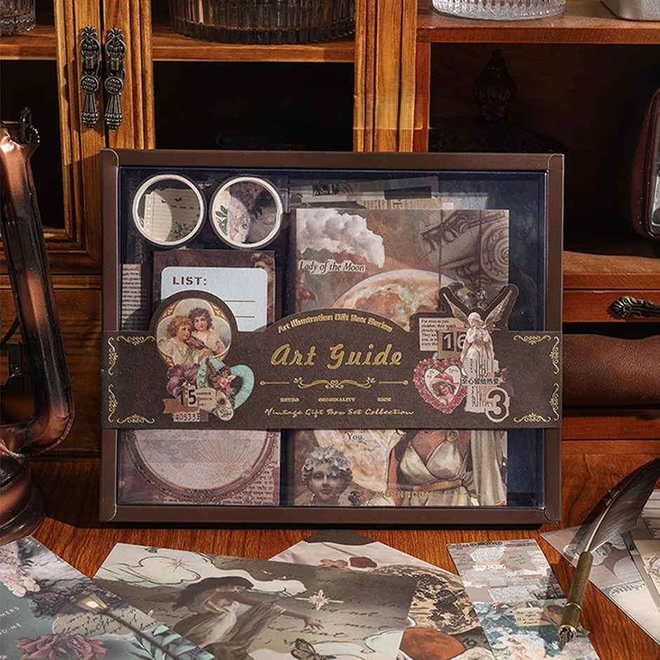 Toyshine Scrapbooking Kit with 125 Pieces-Stickers-Washi Tapes and Crafts | Gift For Teens and Kids