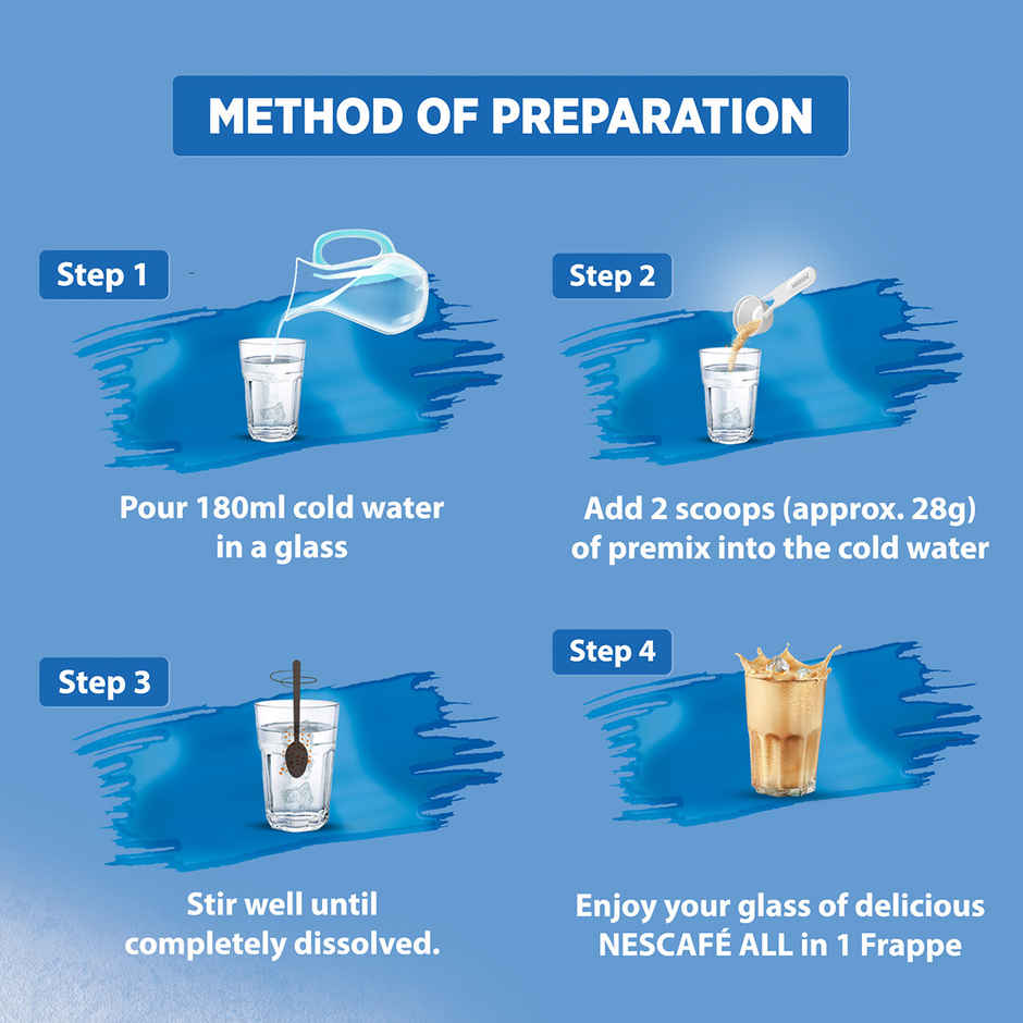 NESCAFE All In 1 Frappe Instant Cold Coffee Premix