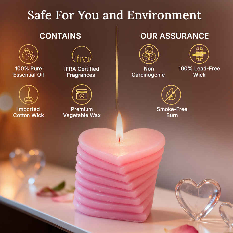 Svish On The Go Naughty Cards Adult Game For Couple (1pc) & Ekam Moonlit Desire Heart Pillar Candle (1pc) Combo