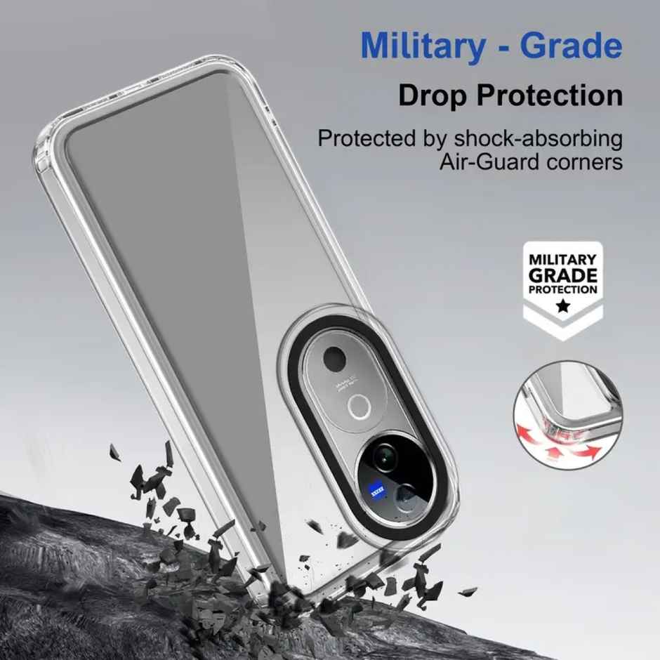 Artistque Case for Vivo V40e 5g / Iqoo Z9s 5g Back Cover - ultra Stylish Transparent Tpu Cover