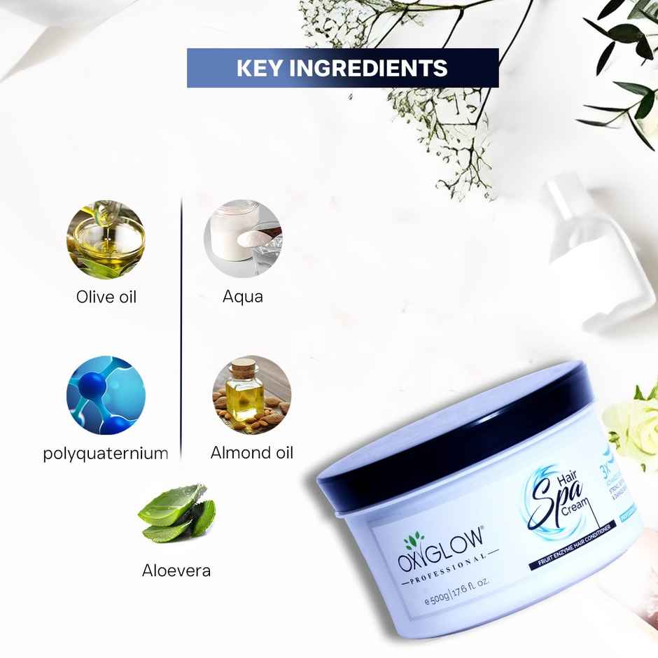 Oxyglow Herbals Hair Spa Cream | Revitalizes Dry Scalp | Normalize Oil Secretions