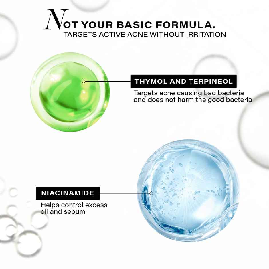 Novology Acne Clearing Serum With Thymol And Terpineol | Non-Drying, Non-Irritating