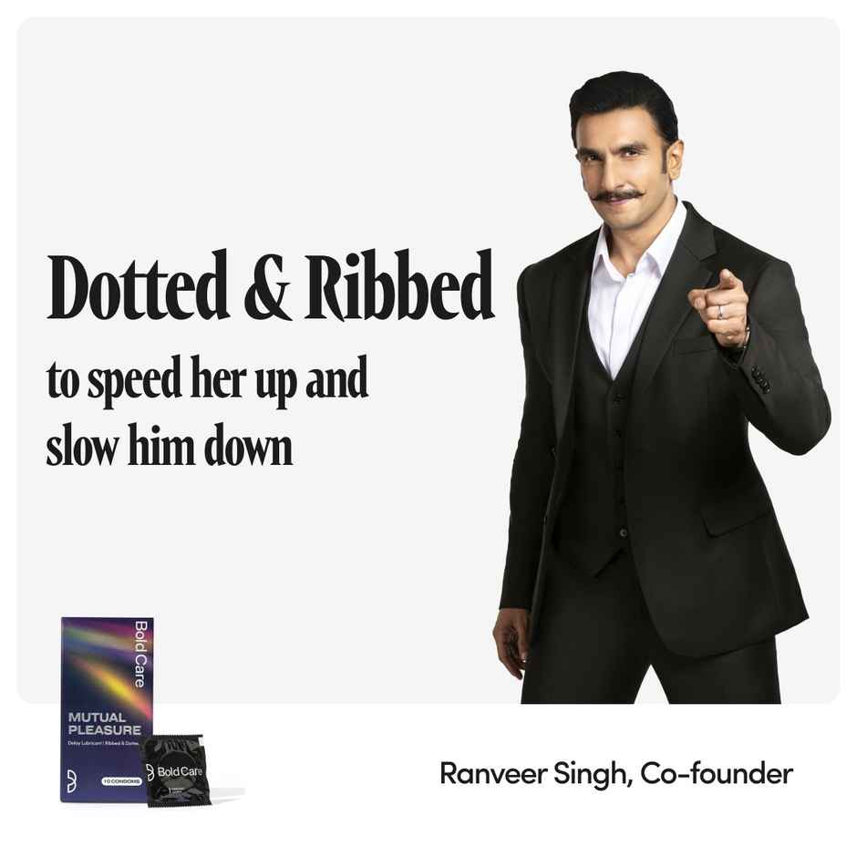 Bold Care Vibe - Strawberry Flavoured Water-Based Intimate Lube (100ml) & Bold Care 404 Mutual Pleasure Condoms For Men (Pack Of 10) (10pc) Combo