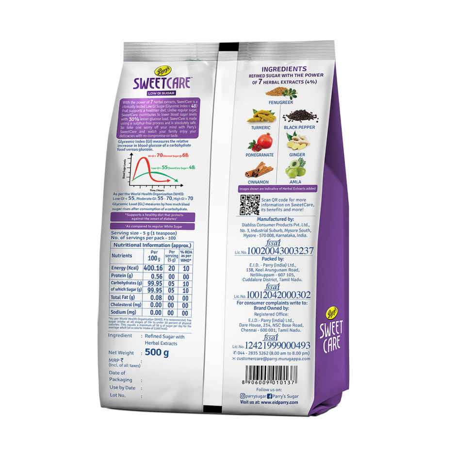 Parry's Sweet Care Low Gi Sugar