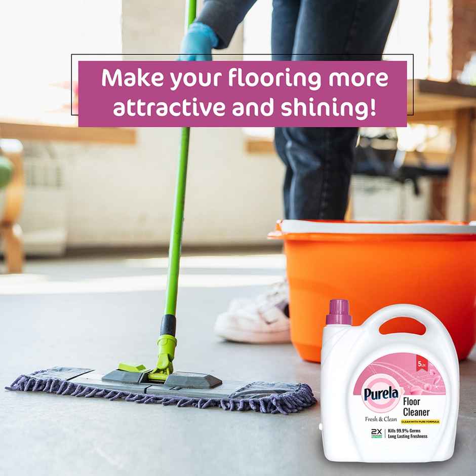 Purela Rose Floor Cleaner Liquids | Bathroom Surface Cleaning Liquid | Ecofriendly