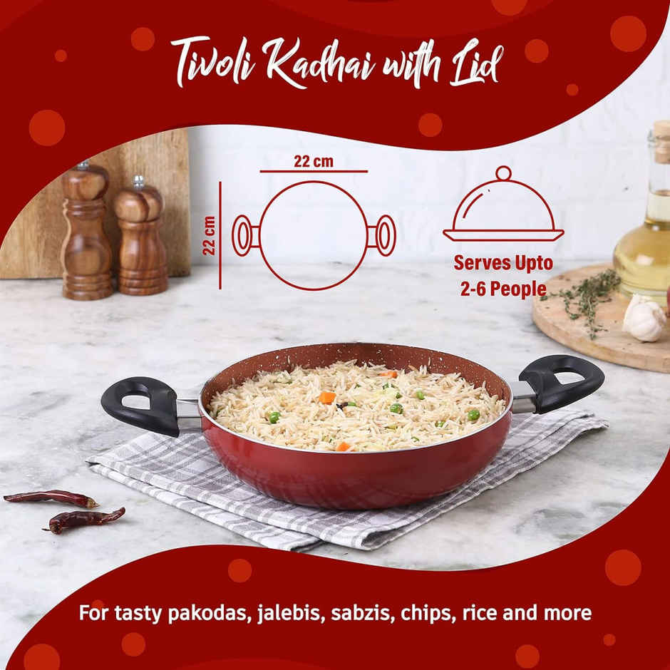 Wonderchef Tivoli Cookware Set Red