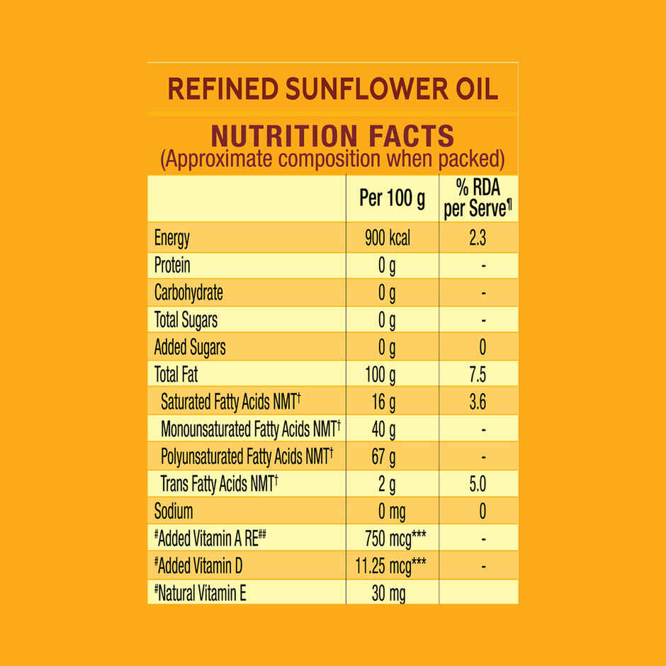 Nature Fresh Refined Sunflower Oil Pouch