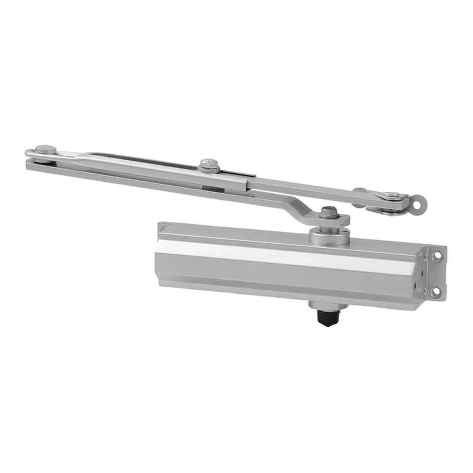 Link Door Closer For Wooden Doors And Aluminum Doors | Door Weight Up To 45 Kg - Silver