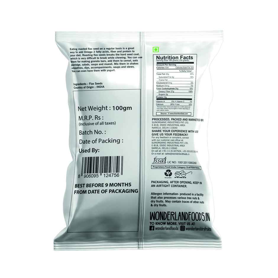 Wonderland Foods Flax Seeds