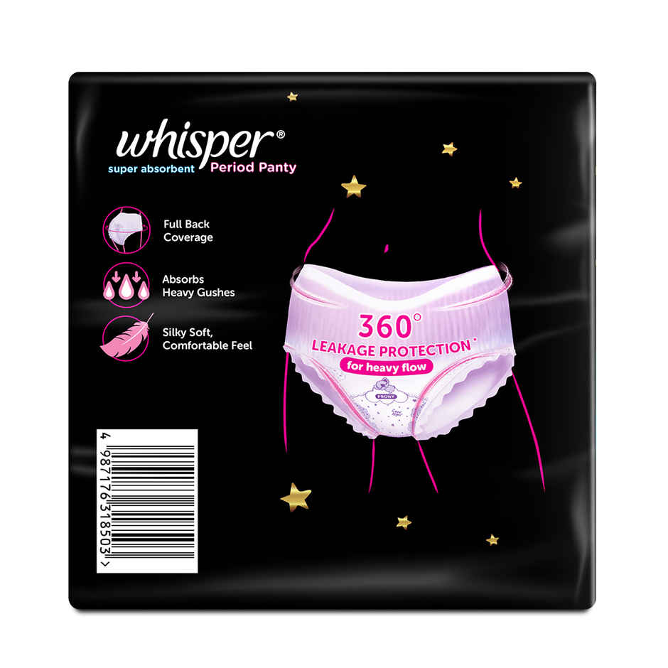 Whisper Super Absorbent Period Panties | L-XL Combo