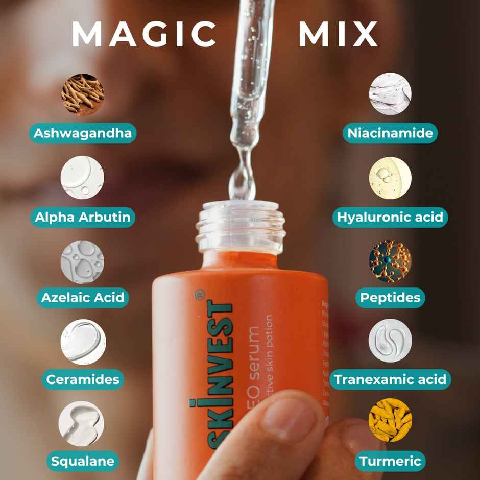 Skinvest Ceo Serum - Multi-Active Skin Potion With 25 Actives | Targets Acne | Pigmentation | Pores