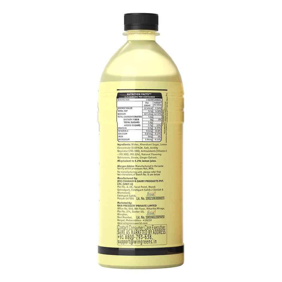 Raw Pressery Nimbu Pani | Ready to Drink Beverage