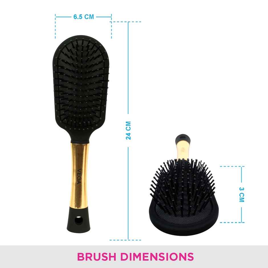VEGA Cushion Hair Brush for Men and Women| All Hair Types|E17-CB