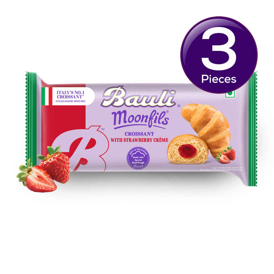 Bauli Moonfils Croissants Strawberry (Veg) Combo