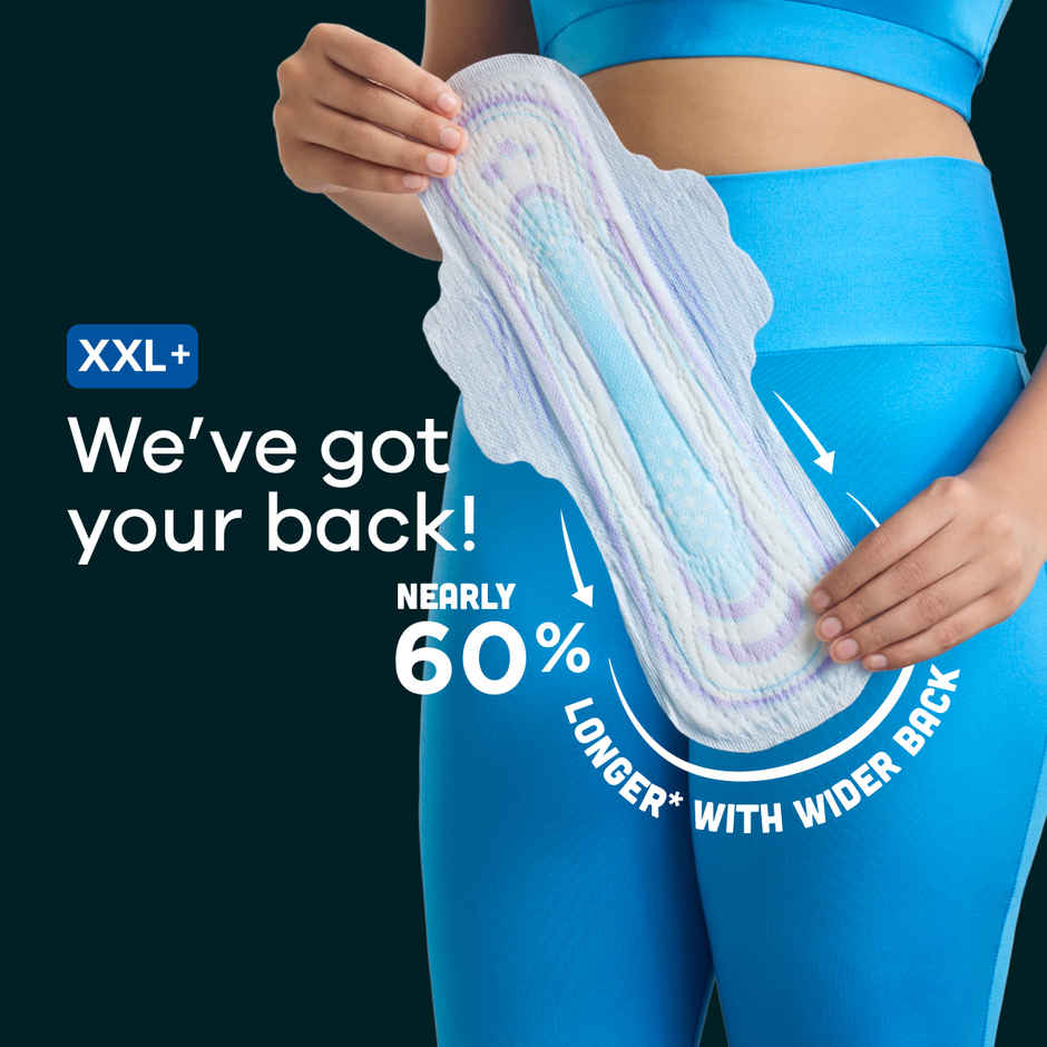 Whisper Bindazzz Nights Sanitary Pads | XXL+ | 16 pcs