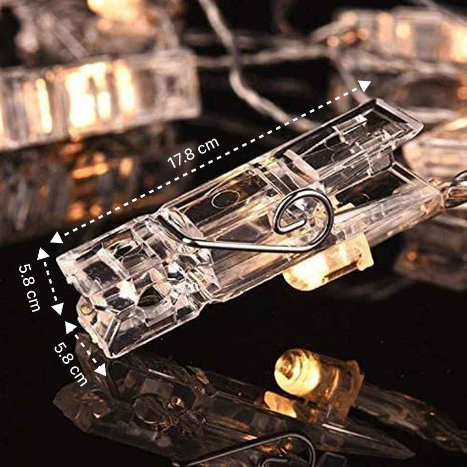 DesiDiya Clip LED String Lights - Warm White | Energy Saving