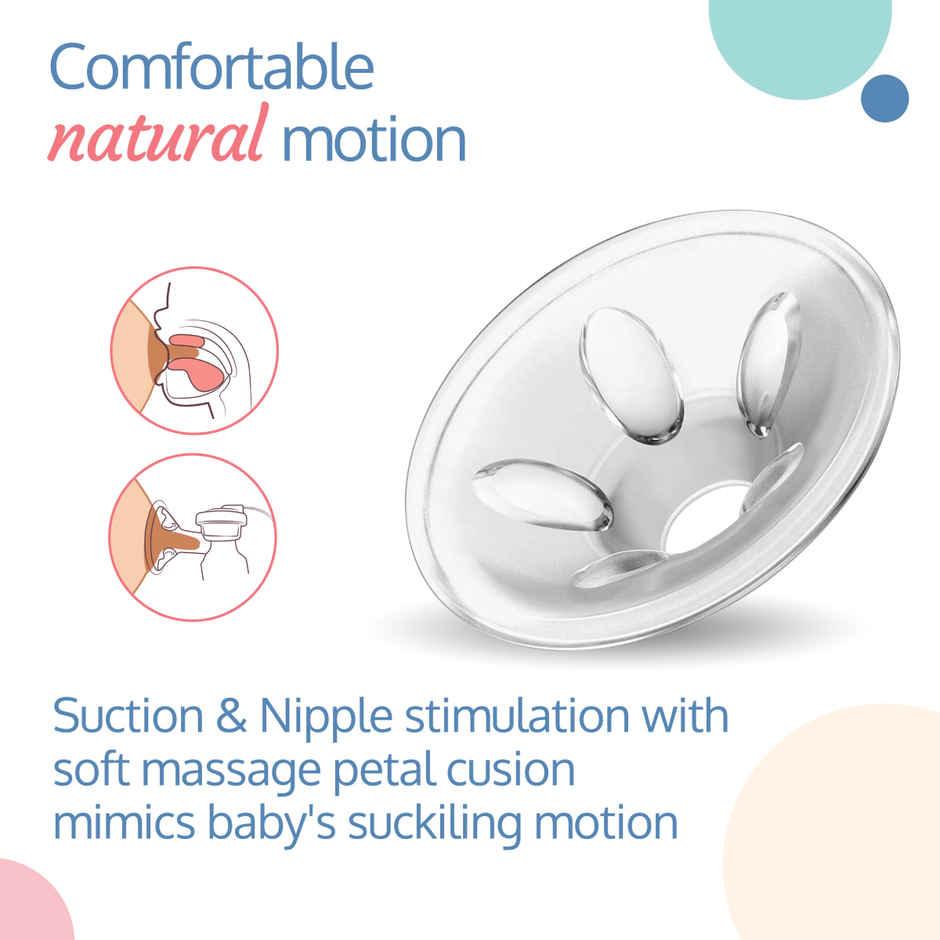 LuvLap Adore Electric Breast Pump with 2 Phase Pumping, Rechargable Battery, BPA Free