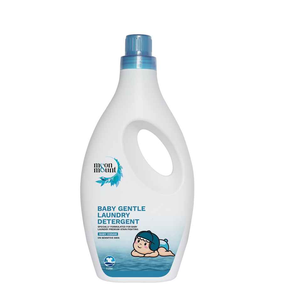 Moon And Mount Baby Laundry Liquid Detergent Washing Liquid For Baby Clothes Leaf Love (Ossam) 1 l
