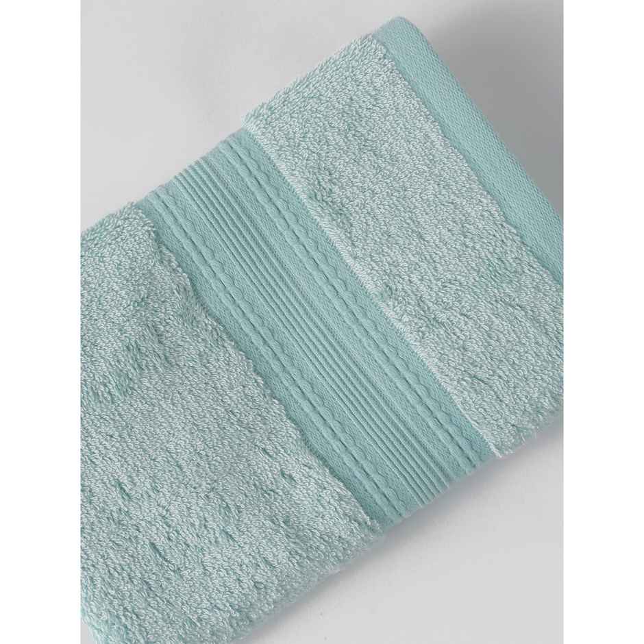 DDECOR Ecofriendly 70% Bamboo 30% Cotton Super Soft 650 GSM Solid Sustainable Hand Towel - Blue