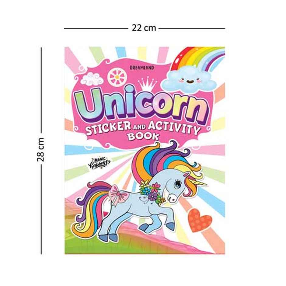 My Magical Unicorn Sticker & Activity Book For Kids Age 3-8 Yr | Cute Unicorn Designs For Colouring