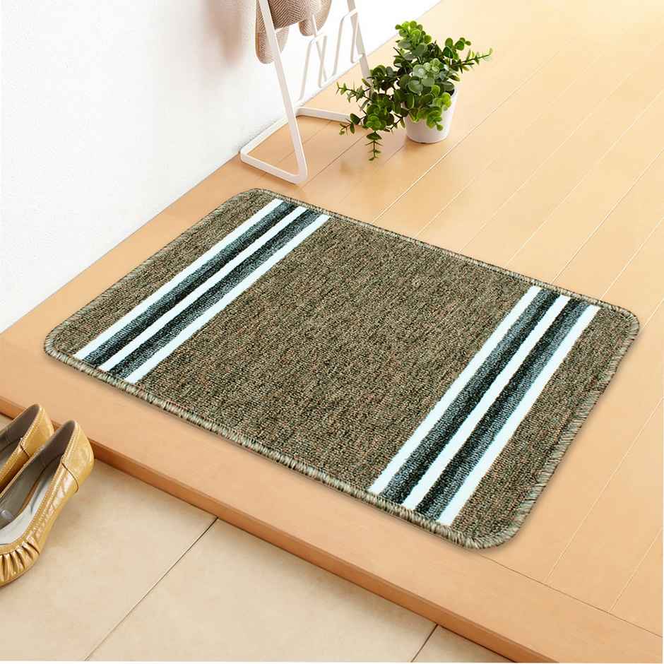 Bedspun Nylon Anti Slip Floor Mat - Brown