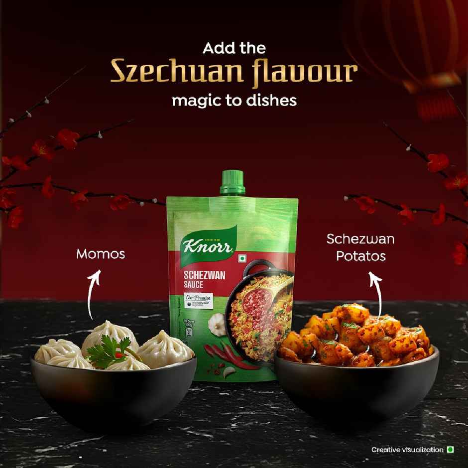 Sprite Zero Lemon Diet Soft Drink Can (300ml) & Knorr Schezwan Sauce (200g) Combo