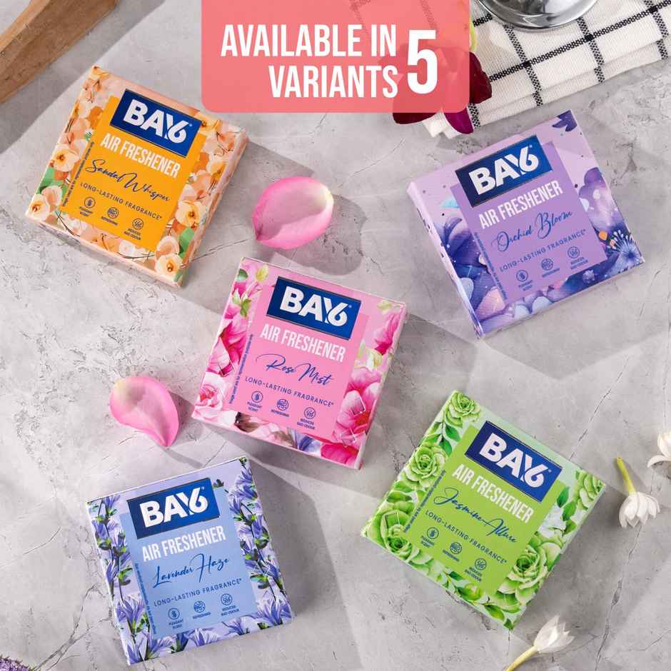 BAY6 Bathroom Air Freshener Blocks - Sandal - Long Lasting Fragrance