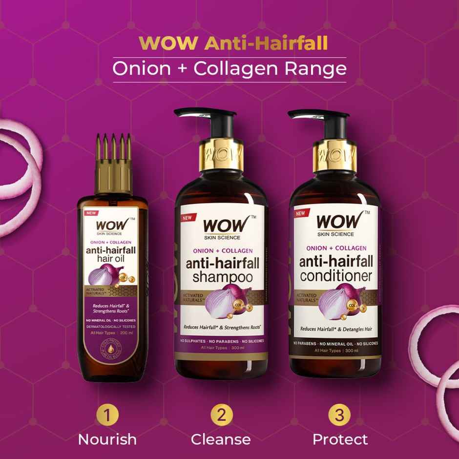 Wow Skin Science Onion Red Seed Oil Shampoo