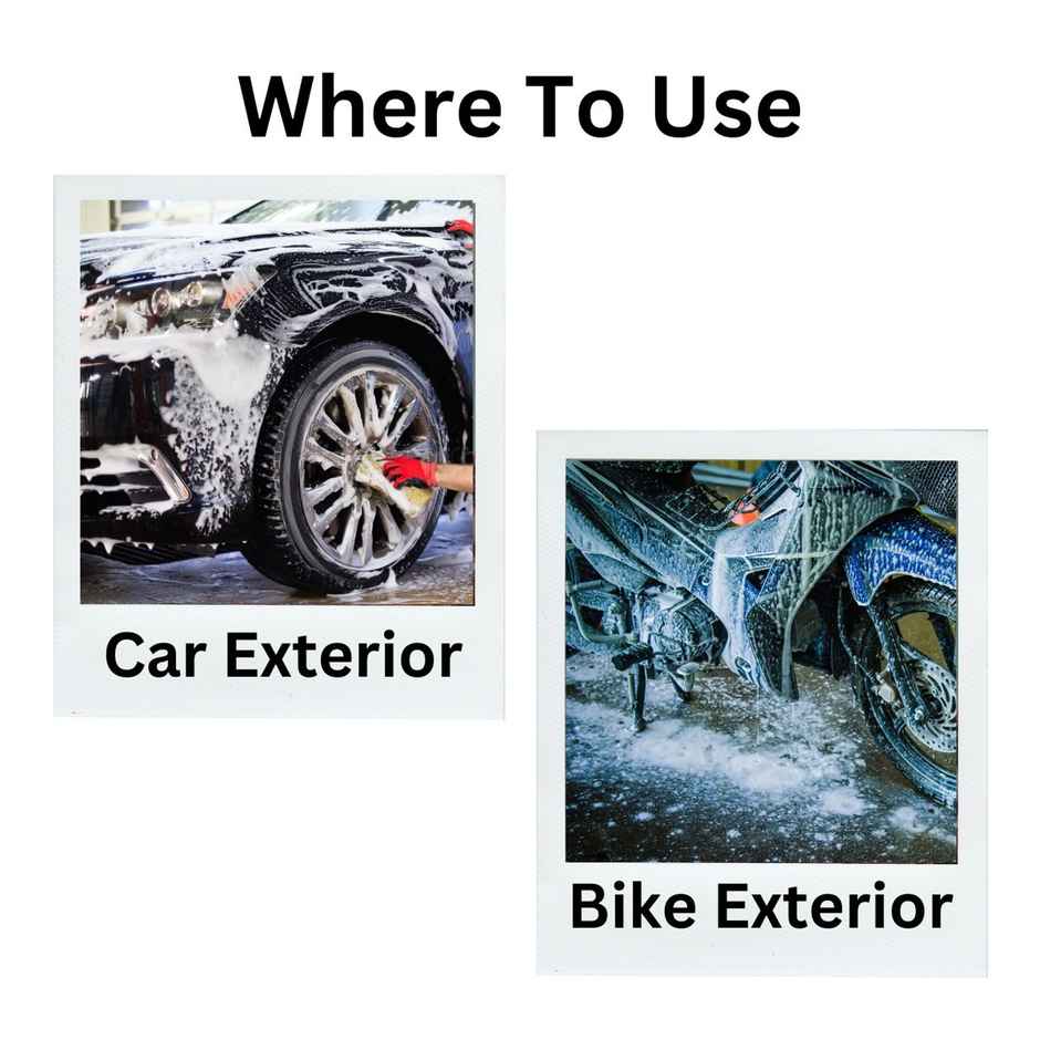 Vista Auto Care Wash and Wax Shampoo for Car and Bike | Removes Tough Dirt Wet and Shiny Look