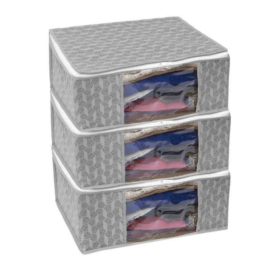 HomeStrap Fabric Regular Cloth Organizer | Grey