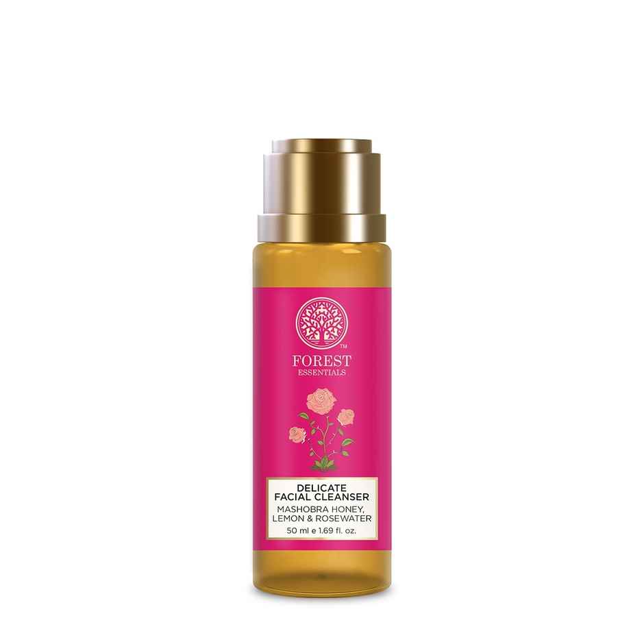 Forest Essentials Facial Cleanser Honey Lemon Rosewater | Brightening Ayurvedic Face Wash