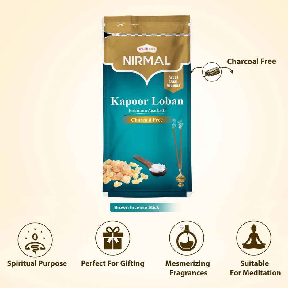 Nirmal Kapoor Loban Premium Agarbatti | Charcoal Free | Shubhkart