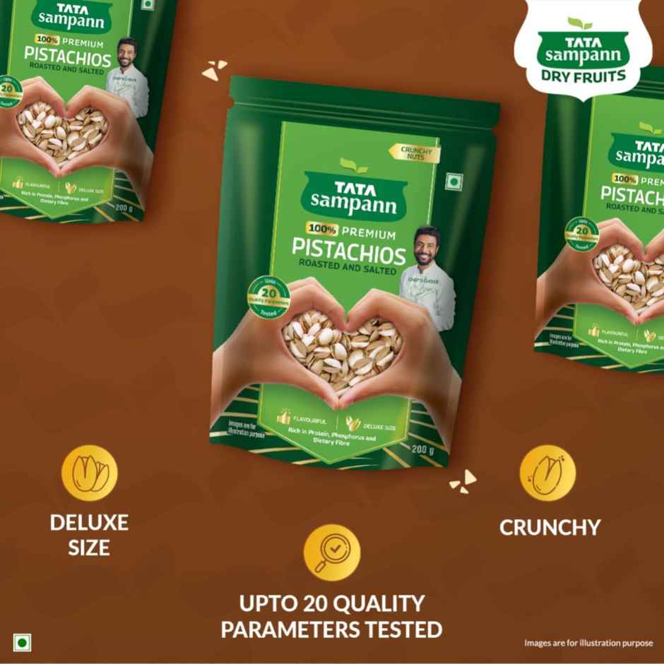 Tata Sampann Authentic Iranian Pistachios Roasted & Salted