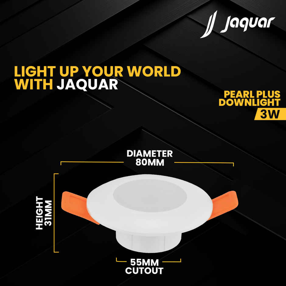 Jaquar 3W Pear Plus Downlight Warm white