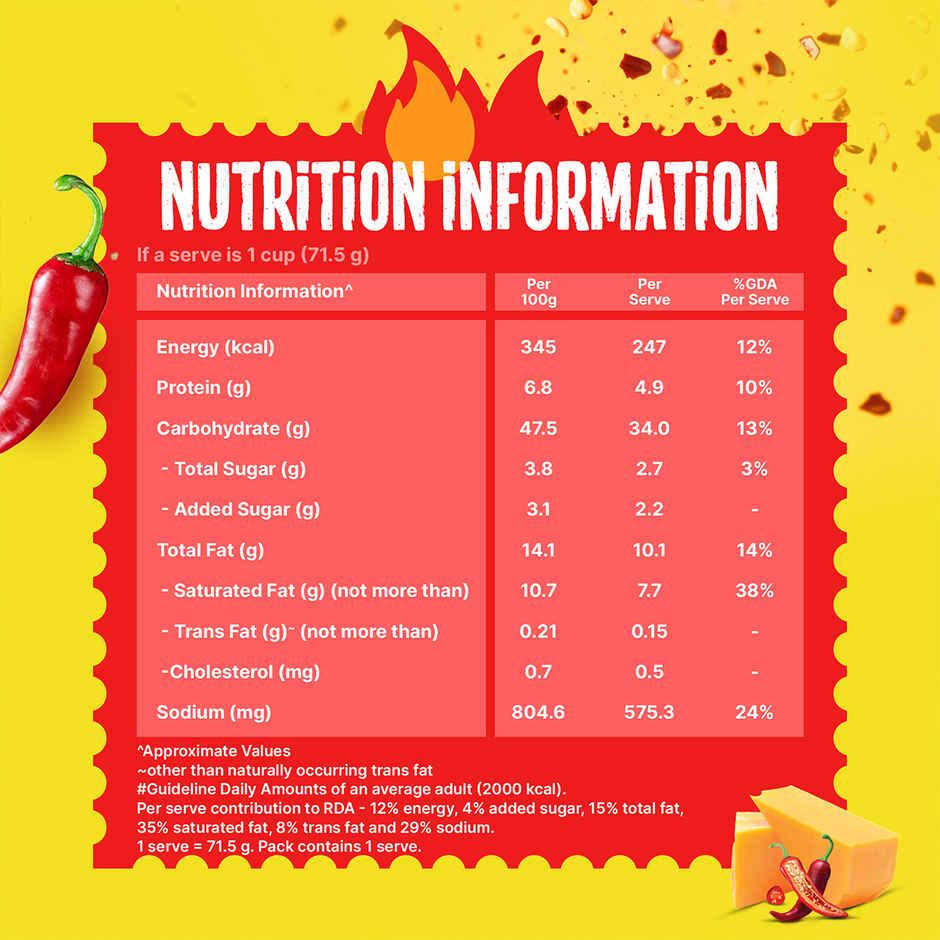 Maggi Spicy Cheesy Instant Cuppa Noodles
