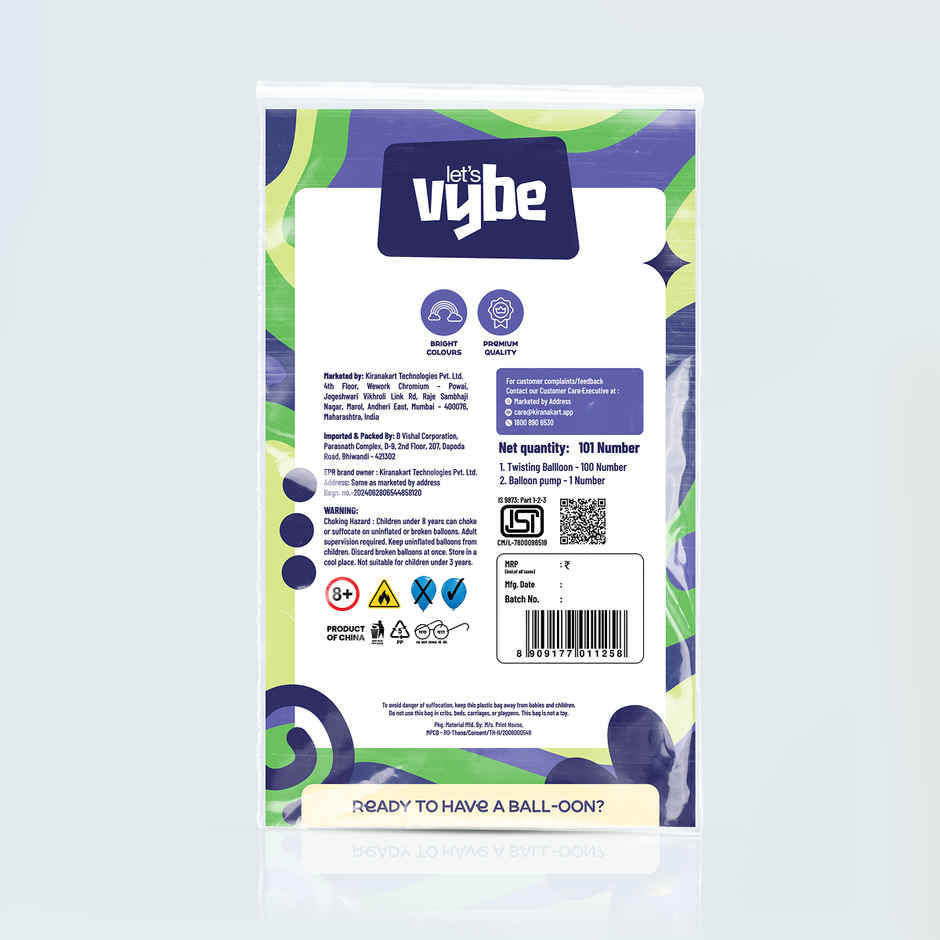 Twisting Balloon Kit| Let's Vybe