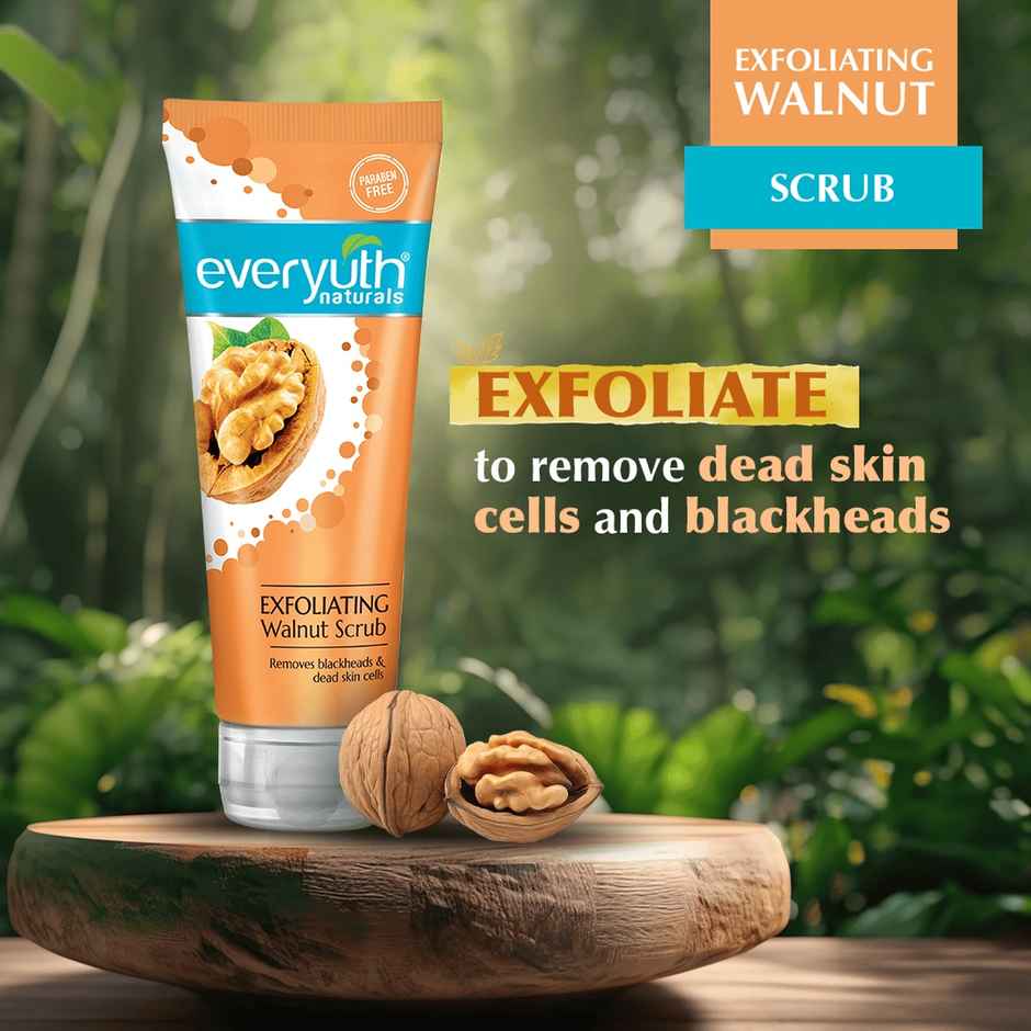 Everyuth Naturals Exfoliating Walnut Scrub for Blackheads & Dead Skin Cells