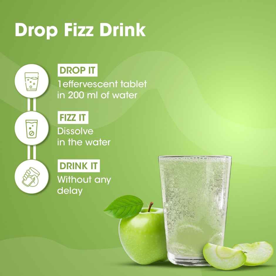 Og Wellness Apple Cider Vinegar Effervescent Tablets - Green Apple Flavour - 15N