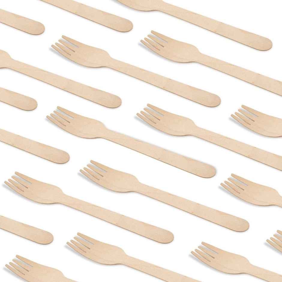 Naturepac Wooden Fork | 160 mm | 25 pcs