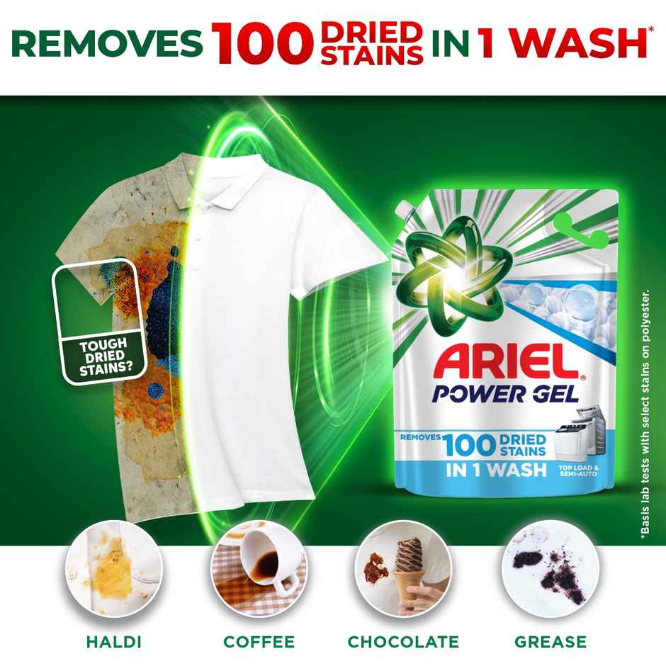 Ariel Lavender Power Gel Liquid Detergent for Top load washing machine