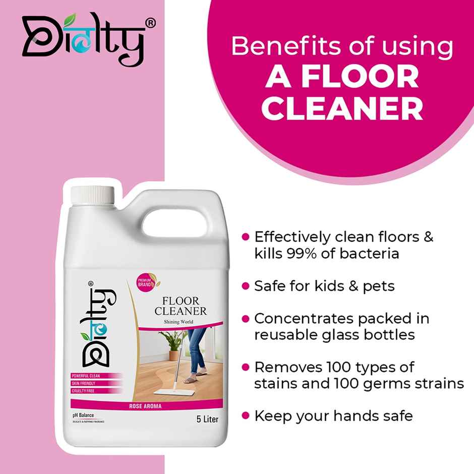 Diolty Ecofriendly Rose Bathroom Surface Cleaner